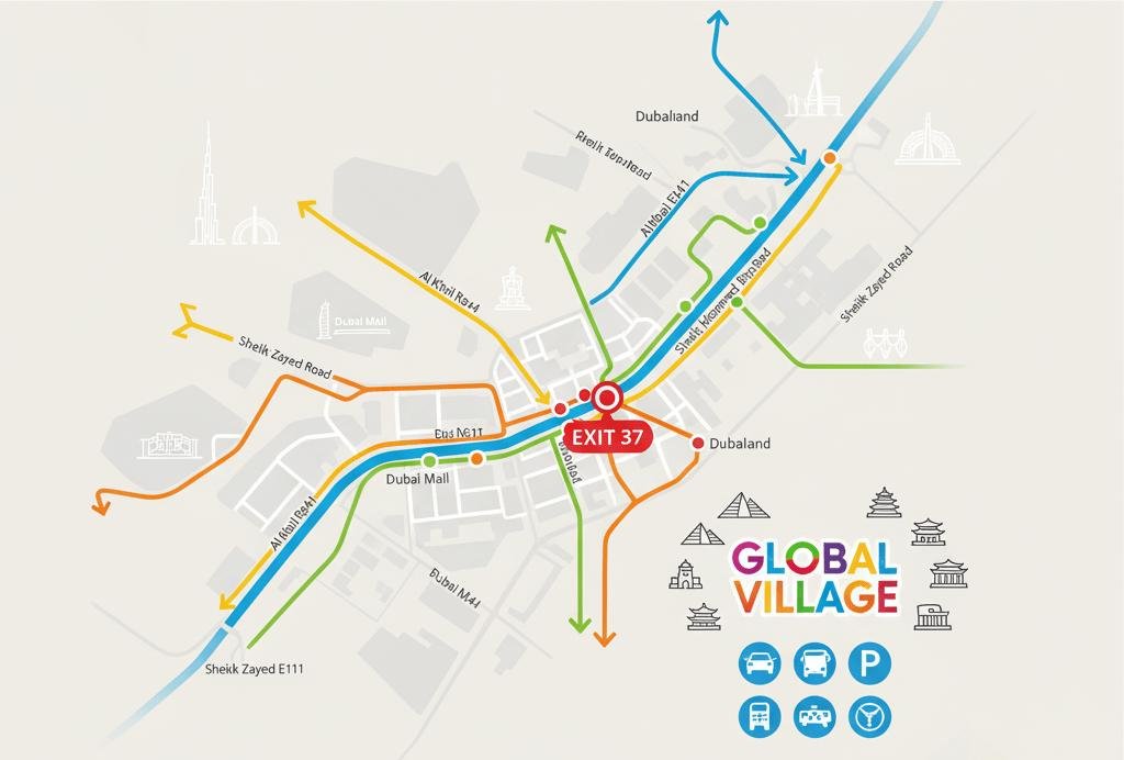 Global Village Dubai Maps