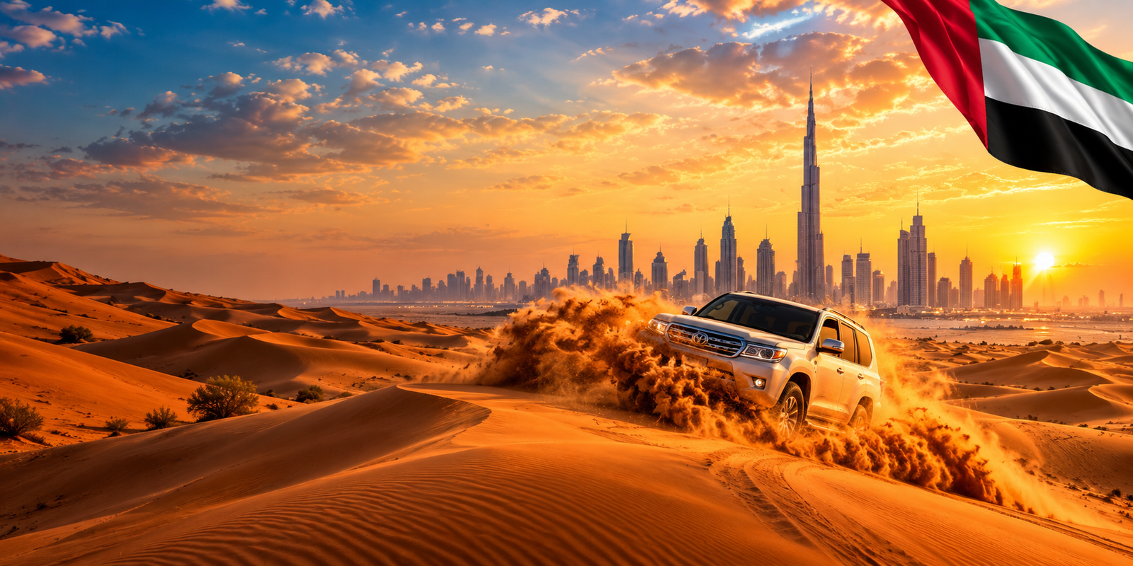 Sunrise Desert Safari Dubi in Dubai desert