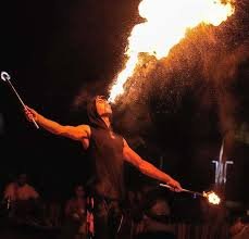 Live entertainment at Dubai desert safari